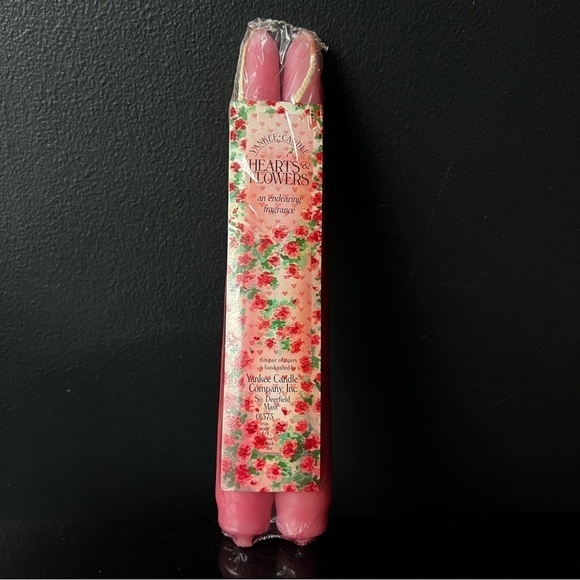 Yankee Candle Co Hearts and Flowers Taper Candles  Discontinued - Picture 3 of 6